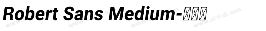 Robert Sans Medium字体转换